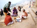  Ramakant Joshi and other pandits (priests) from Tulsi Joshi Mutt (Ashram) at Rajghat